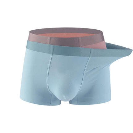 Wholesale Men's Underwear Modal Double-sided Traceless Mulberry Silk Boxer Briefs
