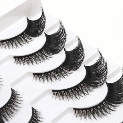 Wholesale A Box of Ten Pairs of 3D False Eyelashes That Naturally Flutter and Lengthen Eyelashes 