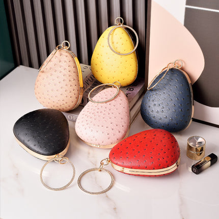 Wholesale Cute Strawberry Shape Chain Bag for Women Ostrich PU Features 