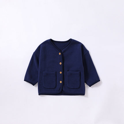 Wholesale Baby Coat Spring Baby Reversible Fleece Top Newborn Clothes Outerwear