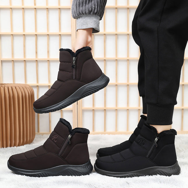 Men's Winter Cotton Shoes Plus Velvet and Thickened High-top Warm Padded Boots 