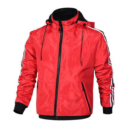 Wholesale Men's Casual Sports Thickened Hooded Double-sided Jacket