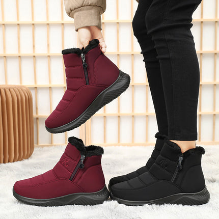 Women's Winter Lightweight Padded Boots Faux Fur Thickened Warm Snow Boots