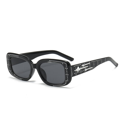 Cat-eye Oval Personality Fashion Sunglasses for Riding and Driving with UV Protection