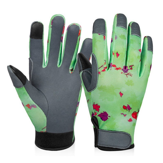 Wholesale Wear-resistant and Breathable Sheepskin Touch Screen Outdoor Garden Gloves