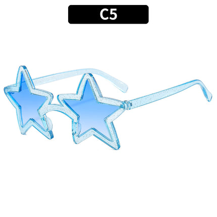 Color Block Star Dance Party Funny Christmas Party Sunglasses