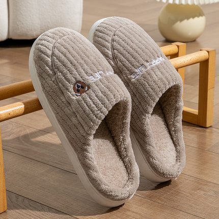 Wholesale Women's Winter Home Thick-soled Plush Warm Slippers