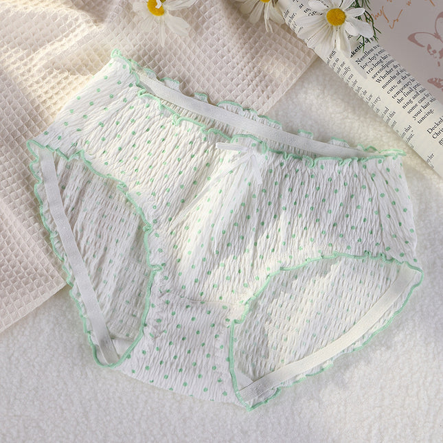Wholesale Women's Plus Size Cute Antibacterial Bubble Cotton Panties