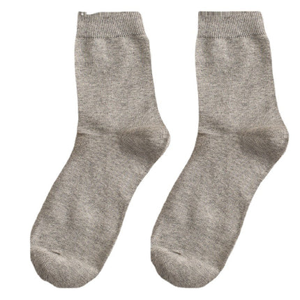 Wholesale Men's Fall Winter Medium Thick Cotton Sweat-absorbent Breathable Mid-calf Socks