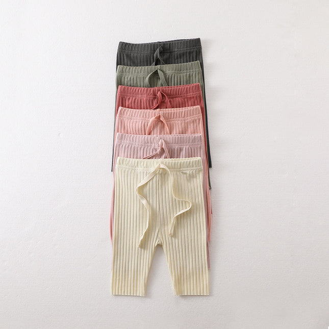 Newborn Baby Summer Cotton Solid Color Pants