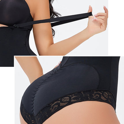 Wholesale Women's Butt Lifter PlusSize Breasted Zipper Body Shapewear