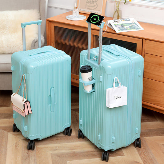 Large-capacity Suitcase Women's 24-inch Trolley Case Universal Wheels Travel Luggage Password Box
