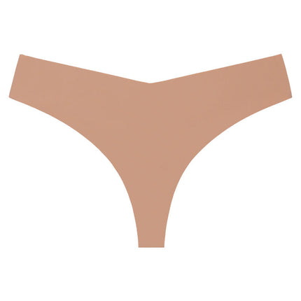 Wholesale Ladies Traceless Ice Silk Panties Low Waist Breathable Quick Dry Thong Panties