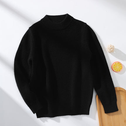 Wholesale Kids Half Turtleneck Thickened Bottoming Cashmere Sweater