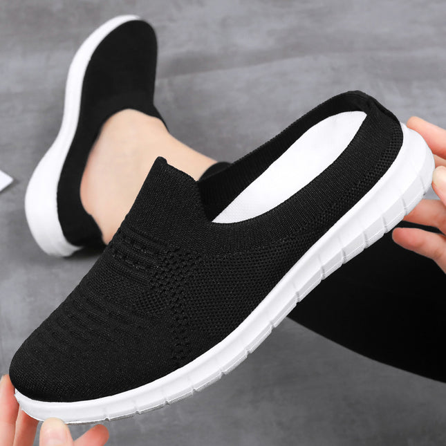 Women's Spring Summer Plus Size Shoes Breathable Soft Sole Casual Slippers 