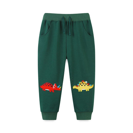 Wholesale Boys Spring Autumn Cartoon Embroidered Sports Joggers