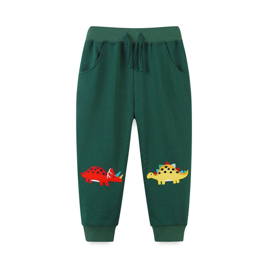 Wholesale Boys Spring Autumn Cartoon Embroidered Sports Joggers