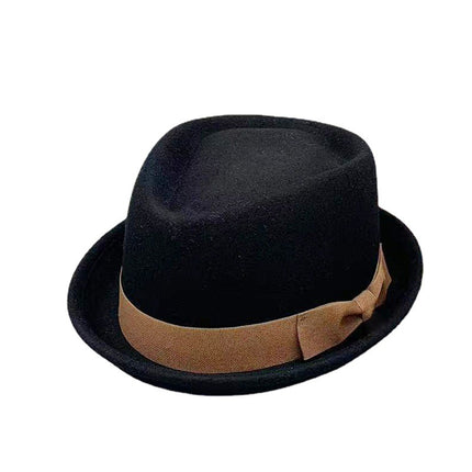 Wholesale Men's and Women's Woolen Woolen Bow-knot Top Hats