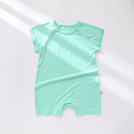 Infant Baby Summer Modal Short-sleeved Shorts Onesie Thin Romper