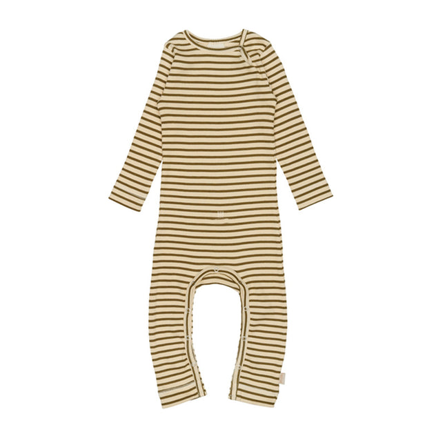 Newborn Baby Romper Jumpsuit Long Sleeve Cotton Striped Babygrow