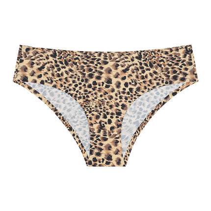 Wholesale Ladies Leopard Panties Women's Low Waist Traceless Briefs Quick Dry Briefs
