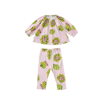 Wholesale Spring and Summer Baby Split Two-piece Baby Modal Cotton Two Piece Set