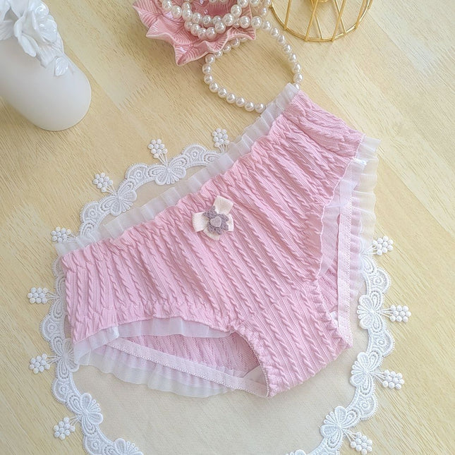 Wholesale Girls Ribbed Cotton Sexy and Cute Briefs