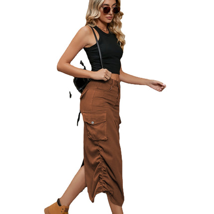 Wholesale Women's Denim Work Skirt Casual Mid-length Trendy Skirt