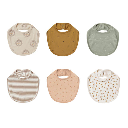 Wholesale Baby Cotton Double Layer Anti-milk Absorbent Bibs 4-Pack