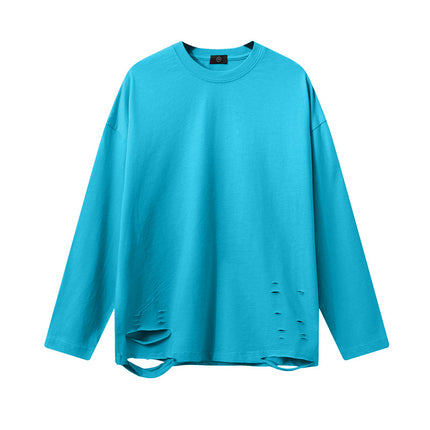 Wholesale Children's Spring and Summer Washed Old Cut Long Sleeve T-Shirt