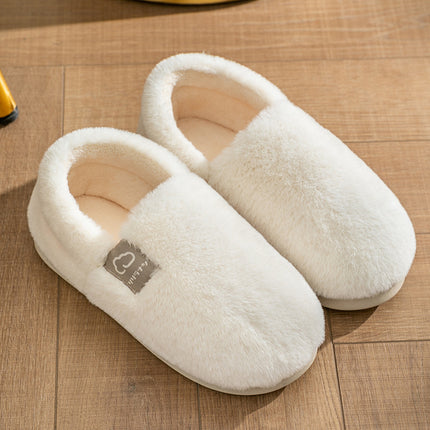 Wholesale Women's Autumn Winter Home Thick-soled Faux Fur Household Slippers