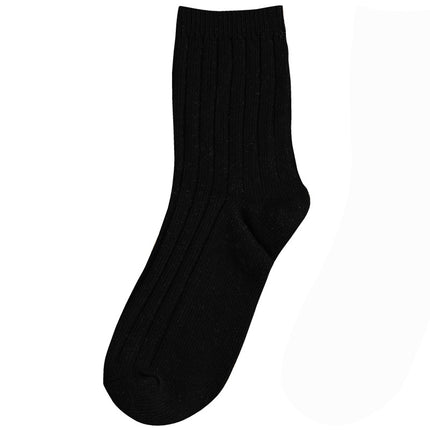 Wholesale Men's Winter Thickened Warm Striped Solid Color Cotton Stockings