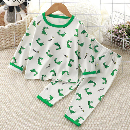 Wholesale Children's Brushed Warm Long Johns  Pajamas Two Piece Set