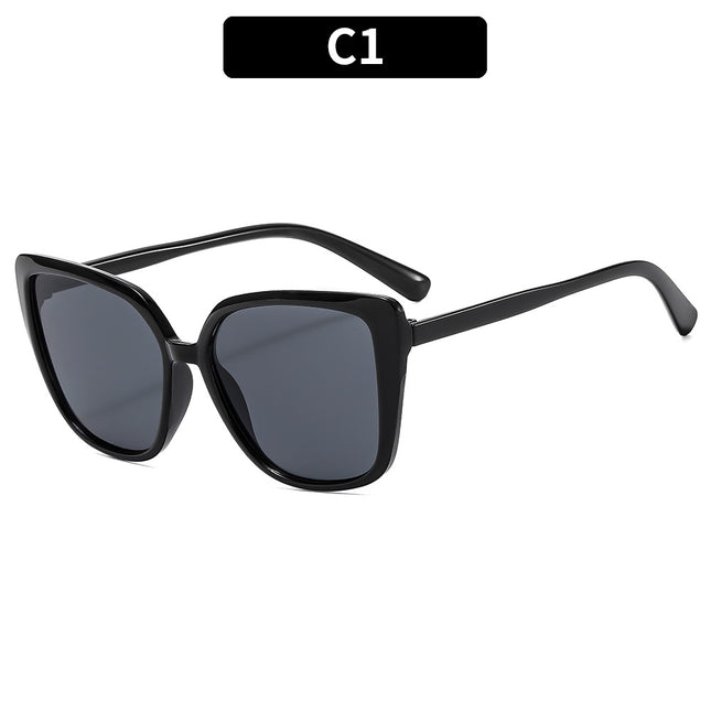 Large Frame Concave Shape Fashionable Outdoor Driving Sun Protection Trendy Sunglasses