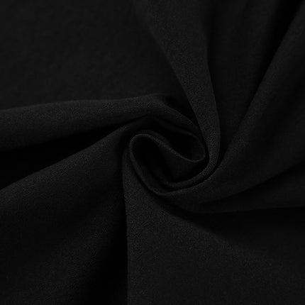 Wholesale Women's Fall Winter Black High Waist Slim Fit Hip Covering Slit Long Skirt