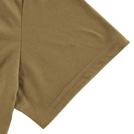 Wholesale Men's Summer Button V Neck Short Sleeve Henley T-Shirt