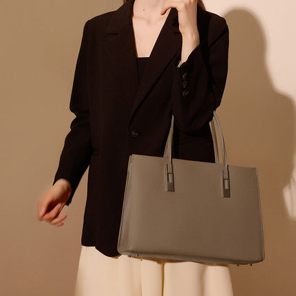 Women's Genuine Leather Large-capacity First-grain Cowhide Tote Bag Handbag