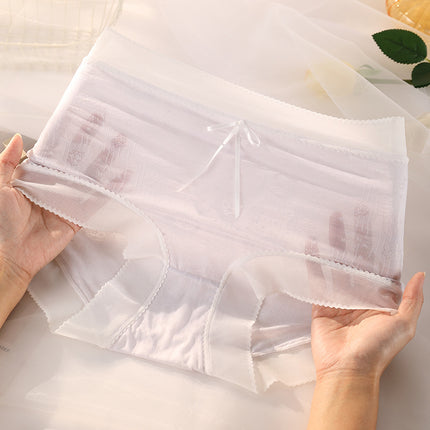 Women's Summer High Waist Seamless Antibacterial Plus Size Underwear