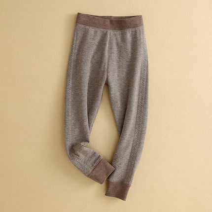 Wholesale Kids Warm Double Brushed Thickened High Waist Long Johns