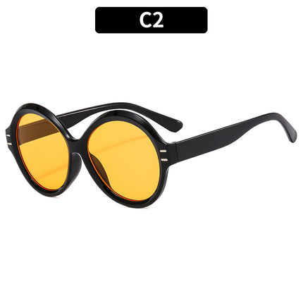 Round Frame Fashionable Personalized Sun Protection and UV Protection Sunglasses