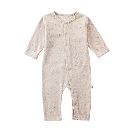 Newborn Baby Cotton Onesie Pajamas Spring Solid Color Romper