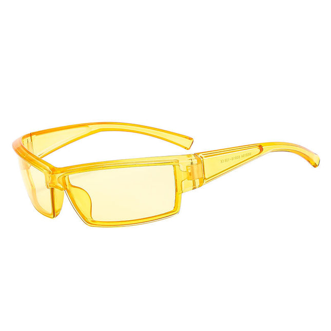 Men and Women Fashionable Sports Punk Retro Cycling Sunscreen Trendy Square Sunglasses 