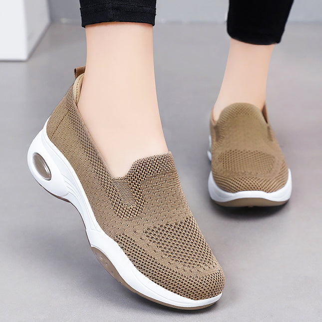Wholesale Women's Spring Summer Thick-soled Cloth Shoes and Casual Shoes 