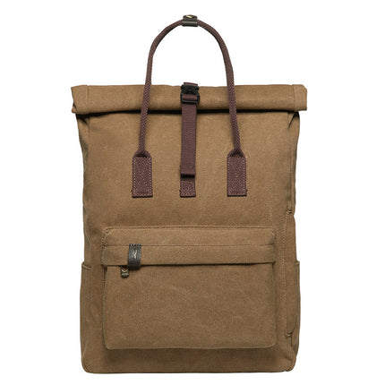 Trendy Canvas School Bag Large Capacity Multifunctional Outdoor Backpack Short Trip Backpack 