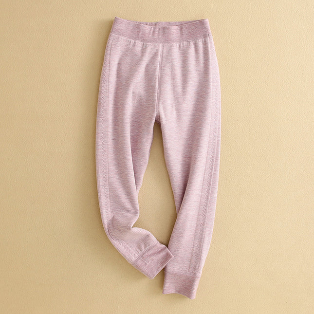 Wholesale Kids Warm Double Brushed Thickened High Waist Long Johns