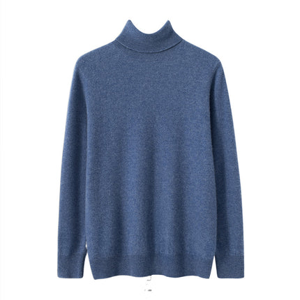 Wholesale Men's Fall Winter Plus Size Turtleneck Wool Cashmere Sweater