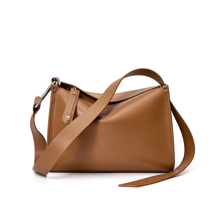 Women's Cowhide Crossbody Bag Genuine Leather Shoulder Pillow Bag