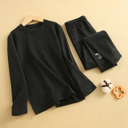 Wholesale Kids Fall Winter Thickened Brushed Long Johns Two Piece Set