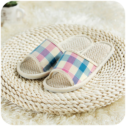 Wholesale Summer Home Non-slip Soft-soled Linen Slippers