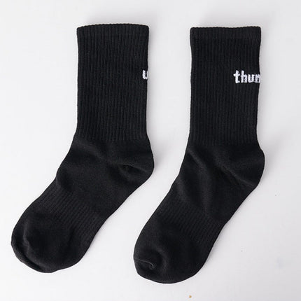 Wholesale Women's Autumn Winter Letter Sports Socks Mid-calf Socks 